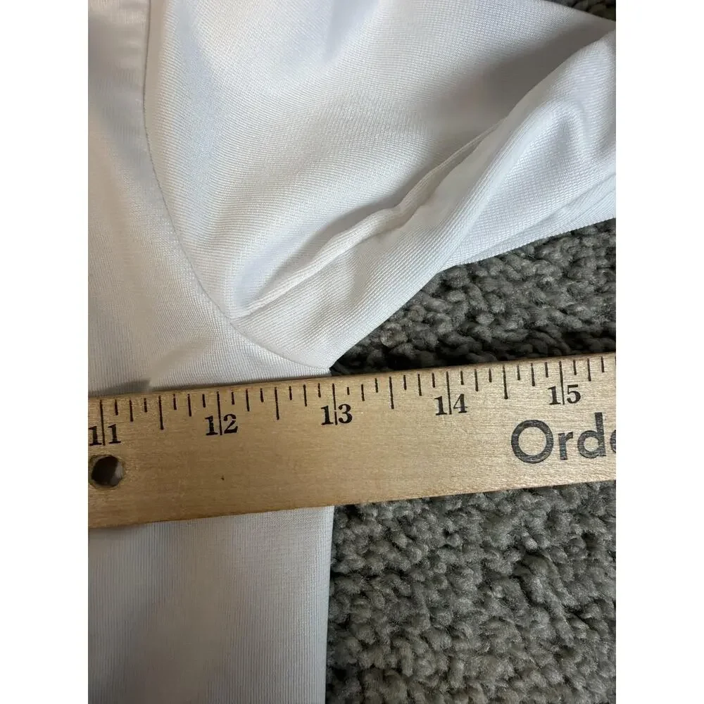 Nike Track Jacket Boys 4 White Black Full Zip Athletic Swoosh Logo Activewear
